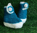 Teal High-Top Sneaker Booties
