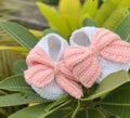 Sweetheart Pink Bow Booties