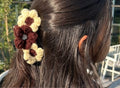 Mocha Daisy Hair Claw