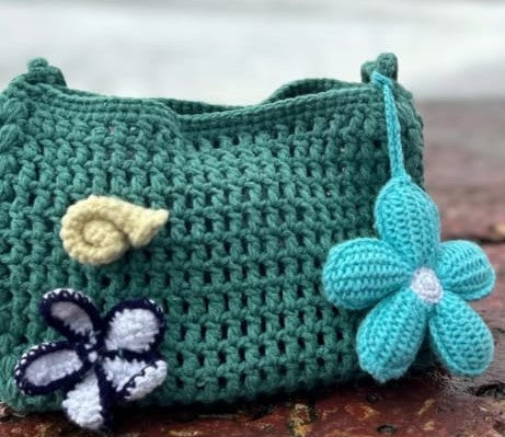 Teal Seaside Charm Bag