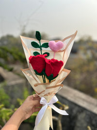 Rose and Heart Duo Bouquet