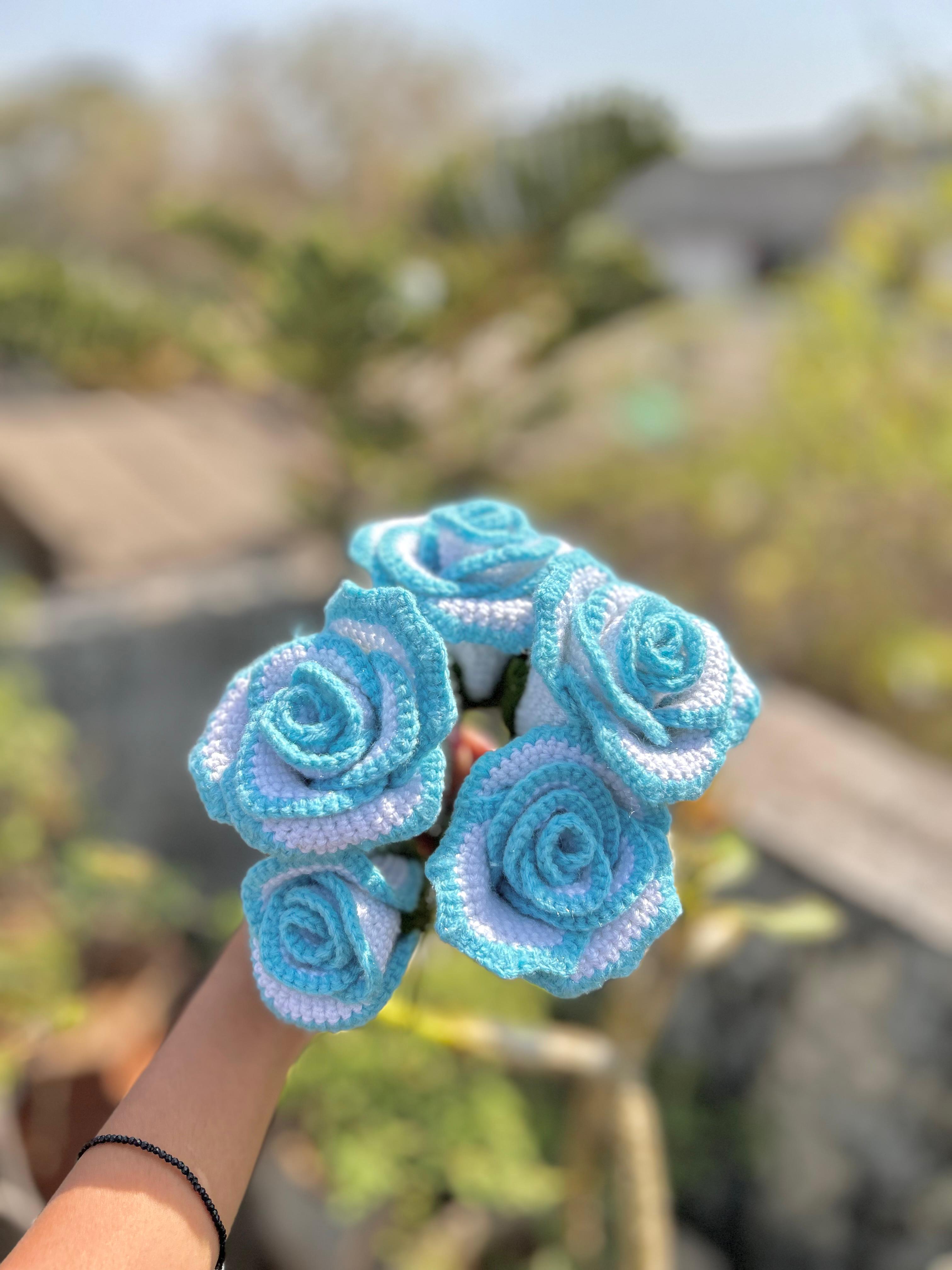 Blue White Rose Bundle