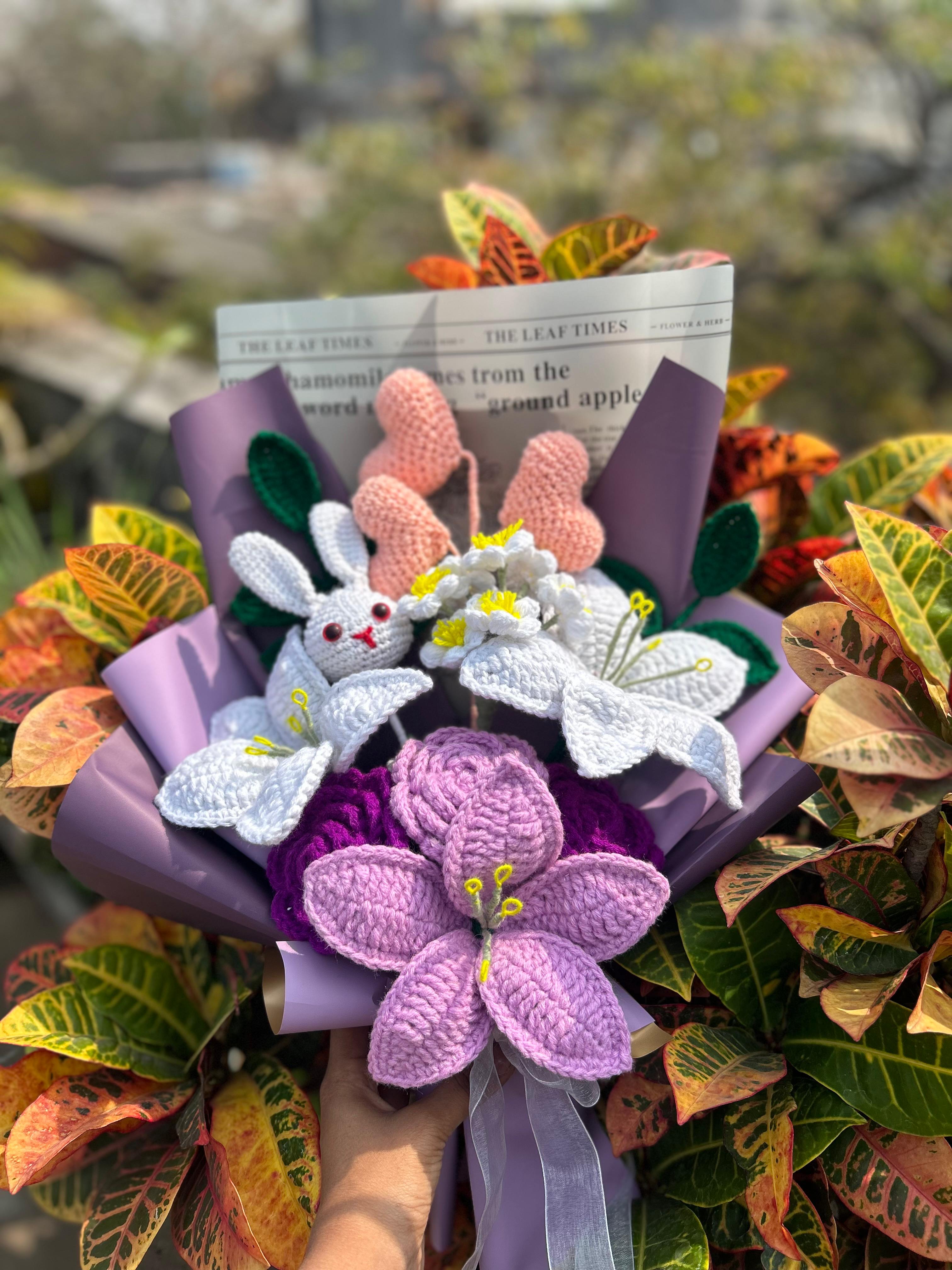 Bunny Crochet Bouquet